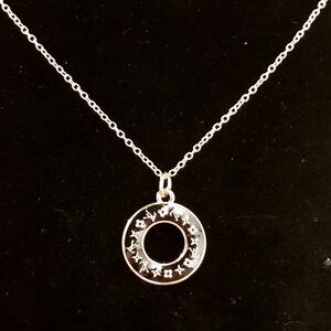 Upcycled Designer Brand Elegant Light Gold Pendant Necklace #23